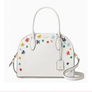 Kate Spade Reiley Raffia Dome Satchel NWT